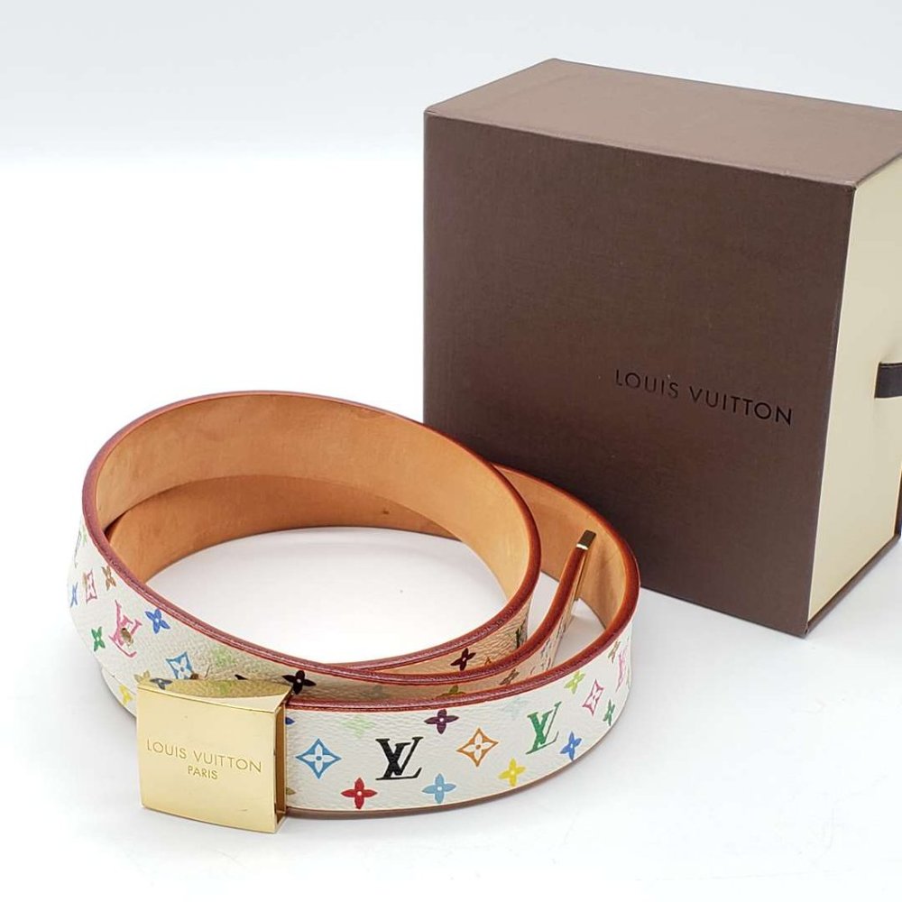 Authentic Louis Vuitton Belt Saint Tulle Carre - Picture 2 of 15